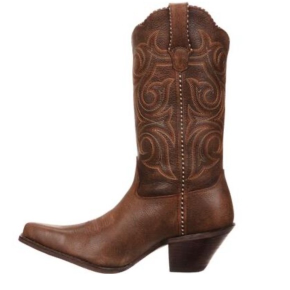 Crush by Durango Scall-upped brown leather cowboy boots 11M - Picture 2 of 7